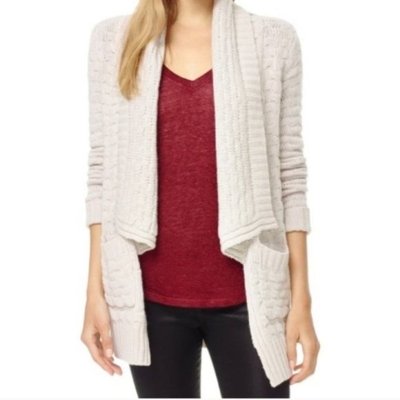 Aritzia Sweaters - Aritzia Talula Greenpoint Knit Open Front Cardigan Sweater Beige Size Medium